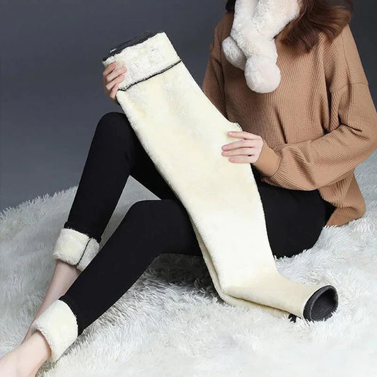 Francine™ Leggings d’Hiver en Peau d’Agneau