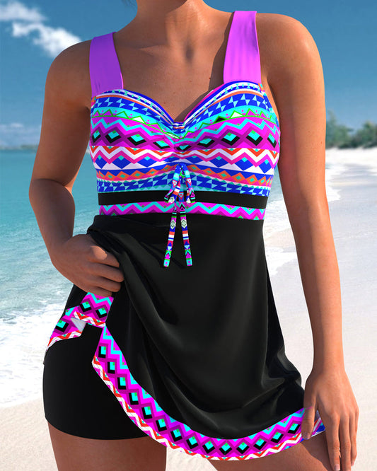 Léonie™ Maillot à Lacets Rayé