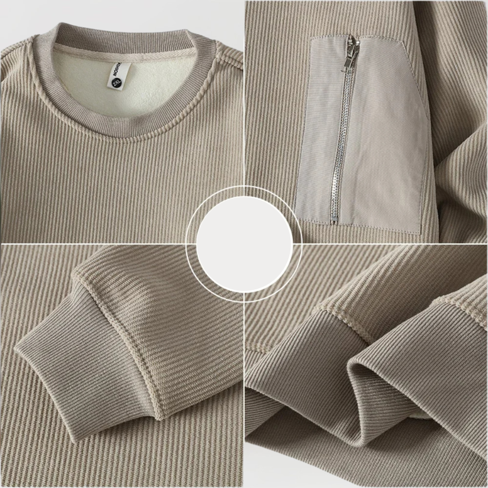William™ Pull Zippé en Maille