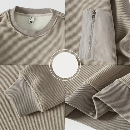 William™ Pull Zippé en Maille