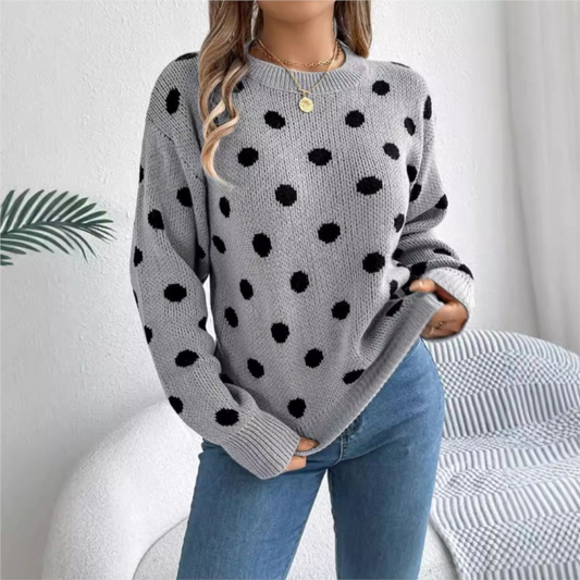 Karla™ Pull Tricoté à Pois