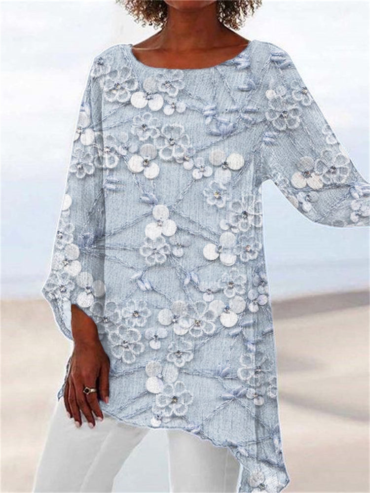 Aya™ Top à Imprimé Floral Cristallisé