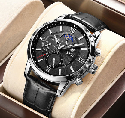Corby™ Montre en Cuir Luxueuse
