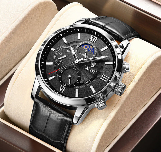 Corby™ Montre en Cuir Luxueuse