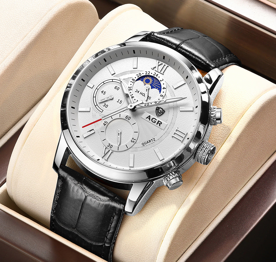 Corby™ Montre en Cuir Luxueuse