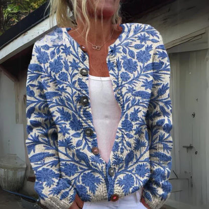 Nathalie™ Veste Fleurie Élégante