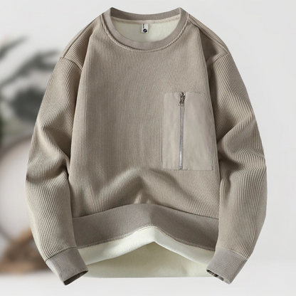 William™ Pull Zippé en Maille