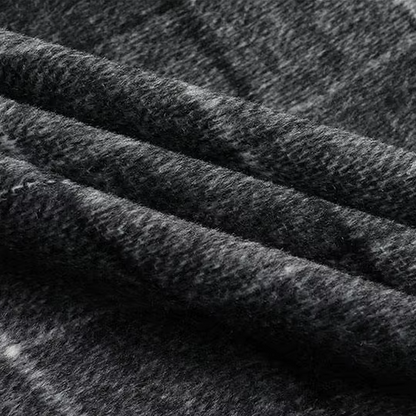 Dominique™ Manteau en Laine à Carreaux Classique