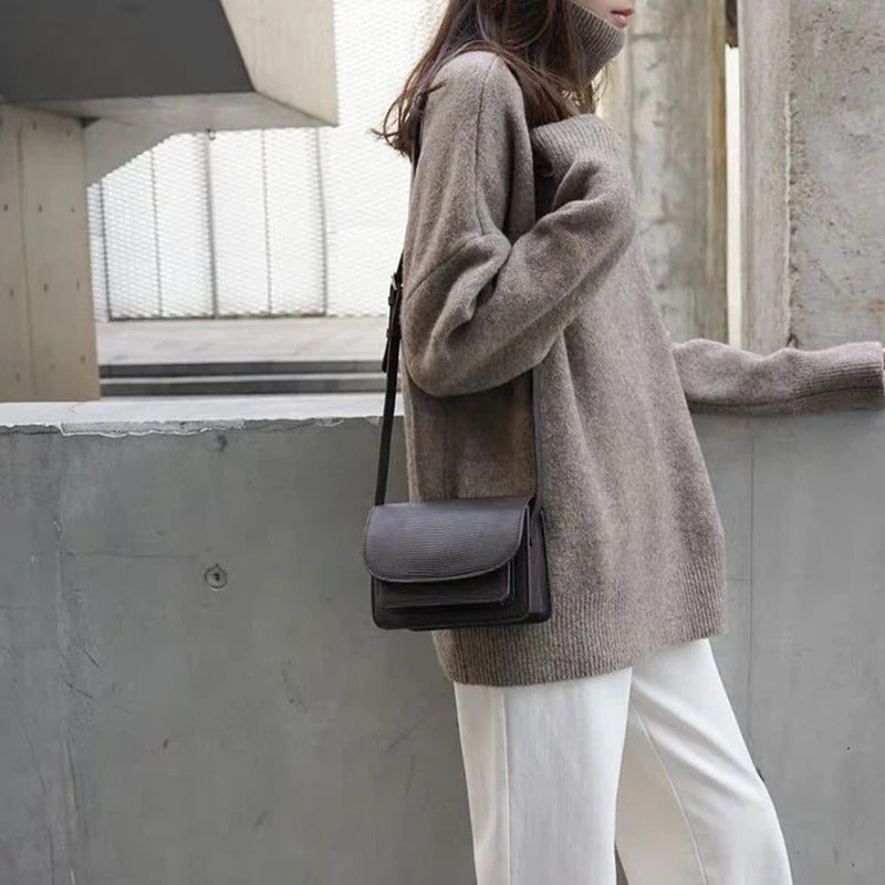 Sara™ Pull Col Roulé Décontracté