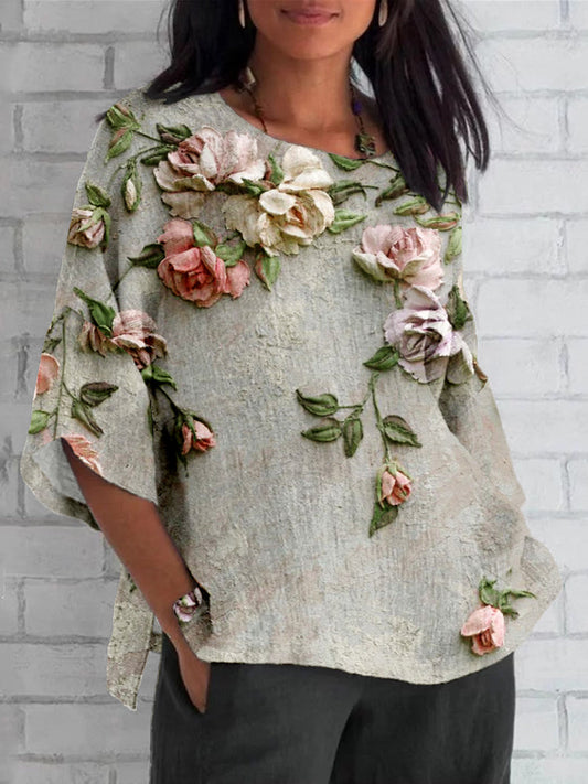 Roxane™ Top Fleuri Imprimé