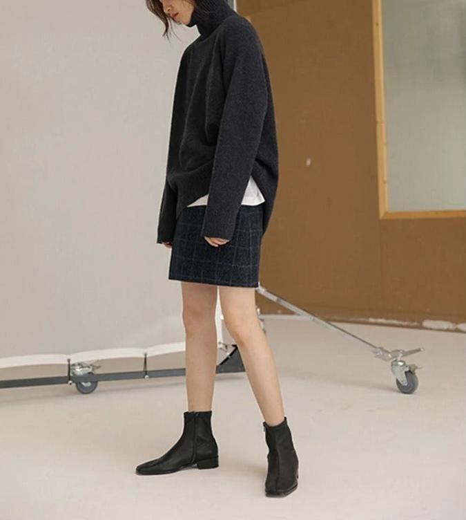 Sara™ Pull Col Roulé Décontracté
