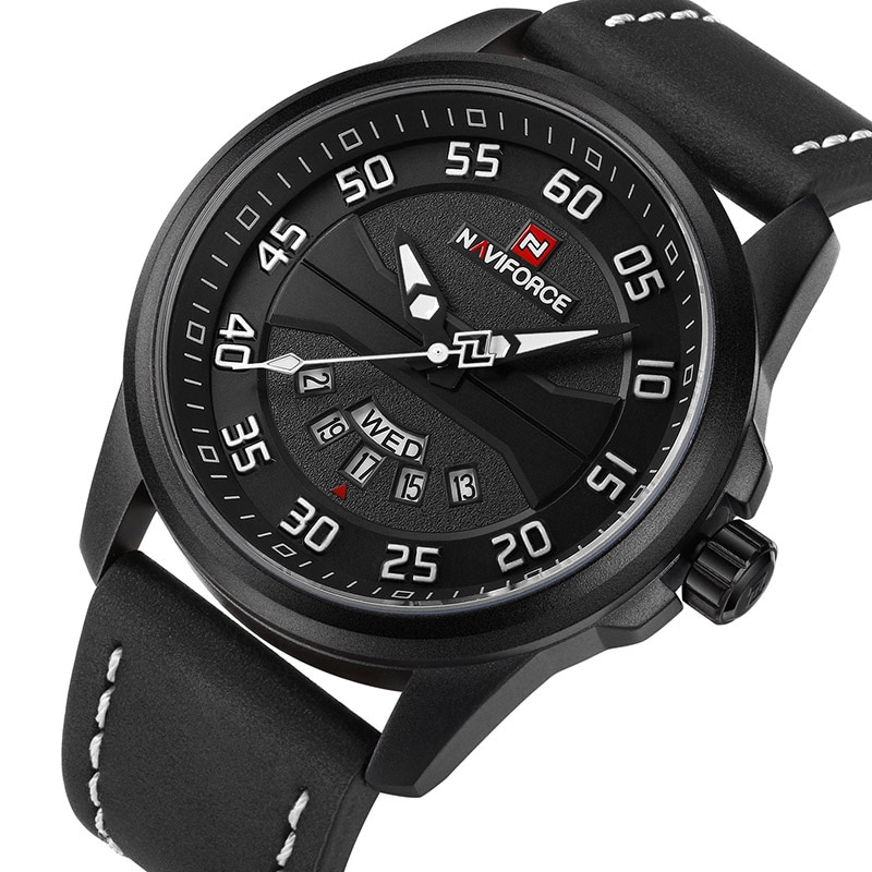 Antonius™ Montre Élégante en Quartz avec Bracelet en Cuir