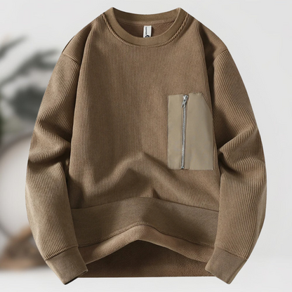 William™ Pull Zippé en Maille