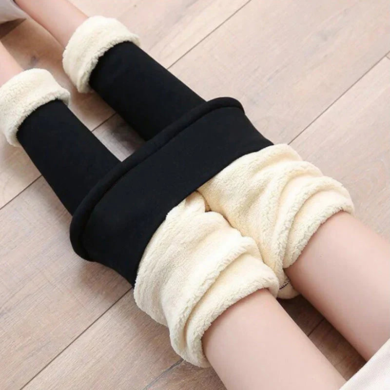 Francine™ Leggings d’Hiver en Peau d’Agneau