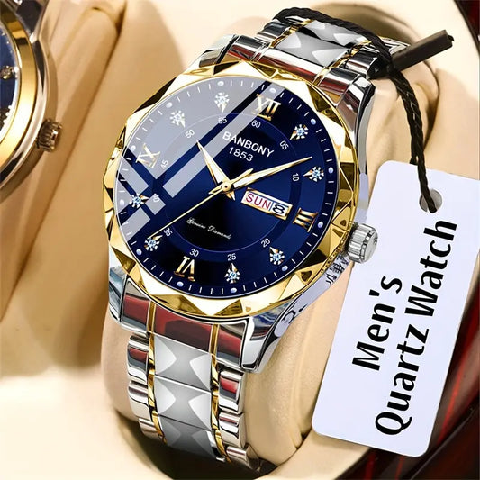 Natanaël™ Montre Quartz Élégante