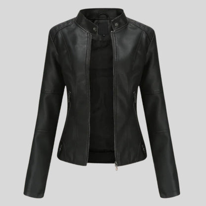 Caryl™ Veste en Cuir Élégante