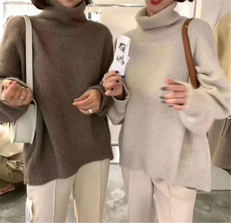 Sara™ Pull Col Roulé Décontracté
