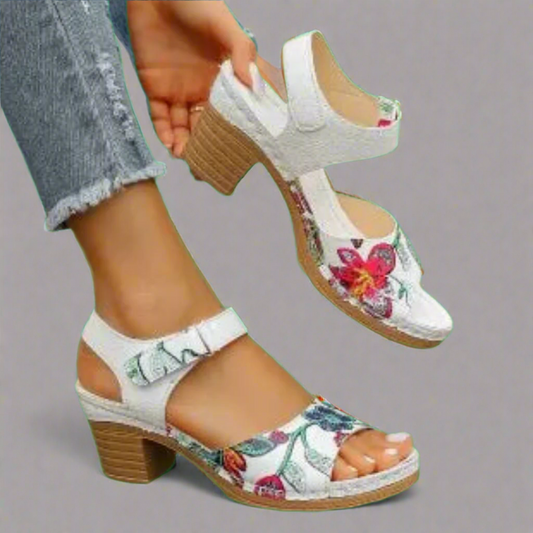 Malika™ Sandales Peep-Toe Élégantes