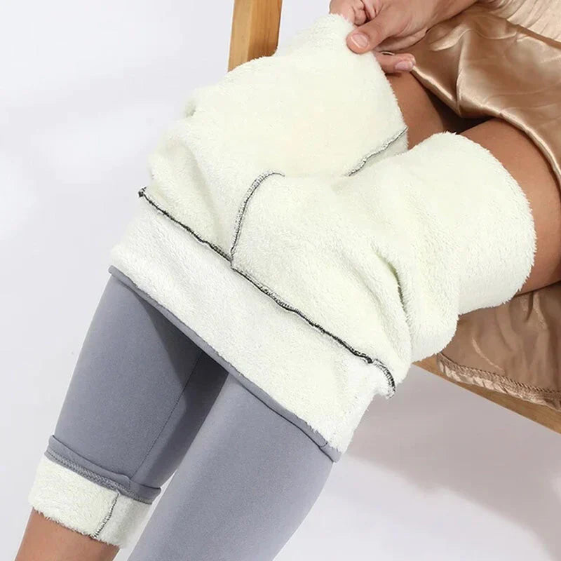 Francine™ Leggings d’Hiver en Peau d’Agneau