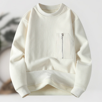 William™ Pull Zippé en Maille