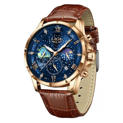 Ryan™ Élégante Montre à Phases de Lune