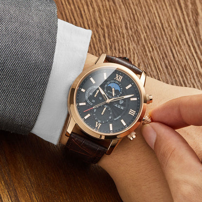 Corby™ Montre en Cuir Luxueuse