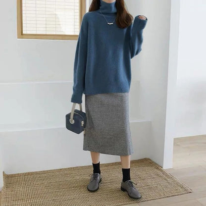 Sara™ Pull Col Roulé Décontracté