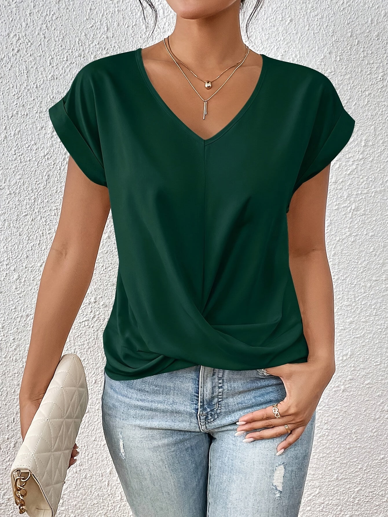 Naïs™ T-shirt Chic à Col en V