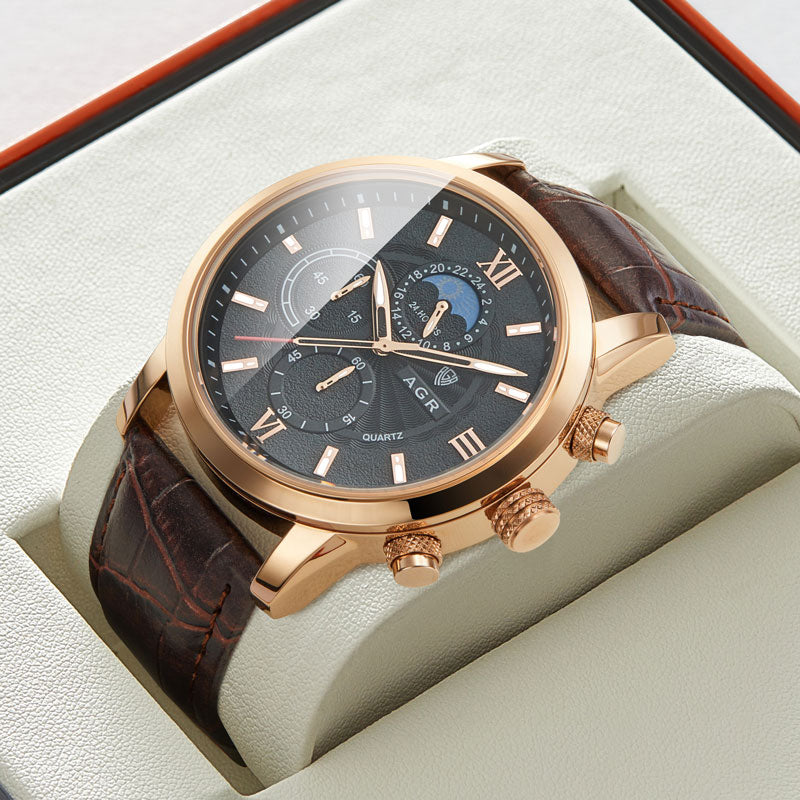 Corby™ Montre en Cuir Luxueuse