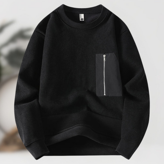 William™ Pull Zippé en Maille