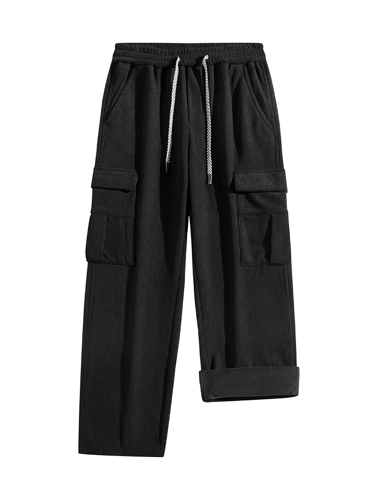 Thibault™ Pantalon Chaud en Velours Côtelé Doublé Polaire