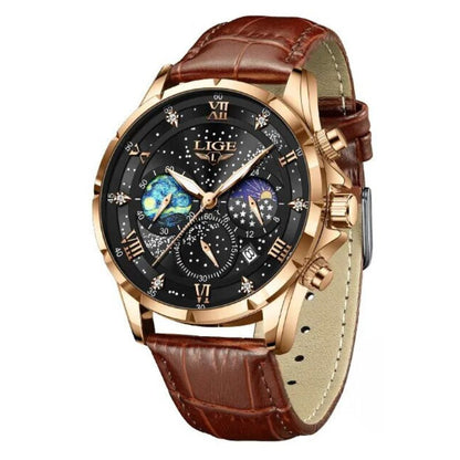 Ryan™ Élégante Montre à Phases de Lune