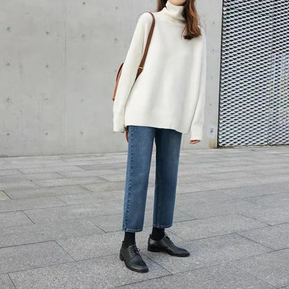 Sara™ Pull Col Roulé Décontracté