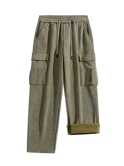 Thibault™ Pantalon Chaud en Velours Côtelé Doublé Polaire