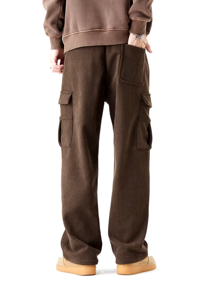 Thibault™ Pantalon Chaud en Velours Côtelé Doublé Polaire