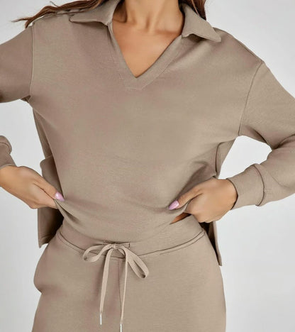Zandra™ Set Deux Pièces avec Pantalons Évasés