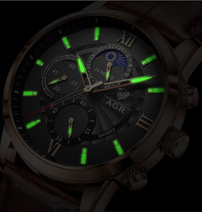 Corby™ Montre en Cuir Luxueuse