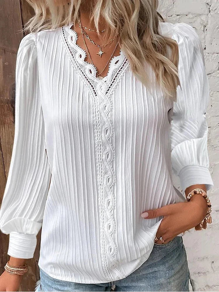 Émilie™ Blouse à Manches Longues