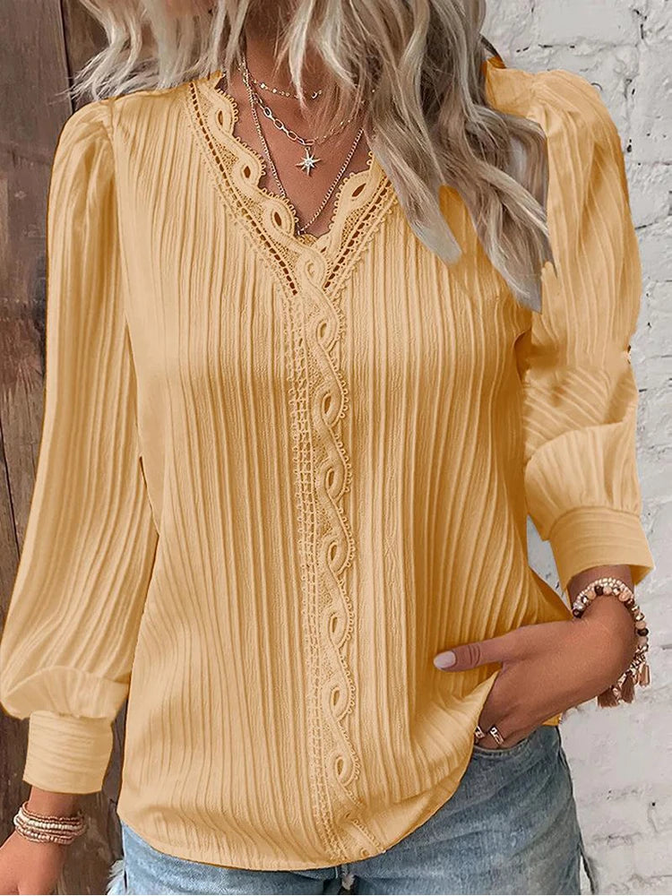 Émilie™ Blouse à Manches Longues