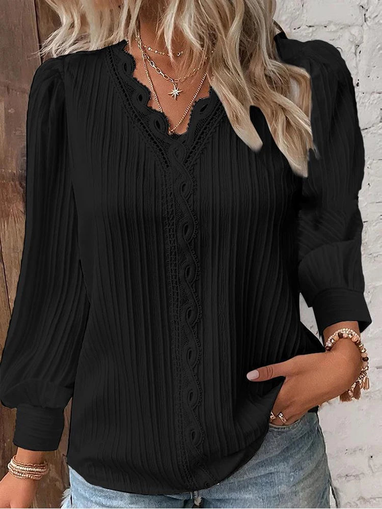 Émilie™ Blouse à Manches Longues
