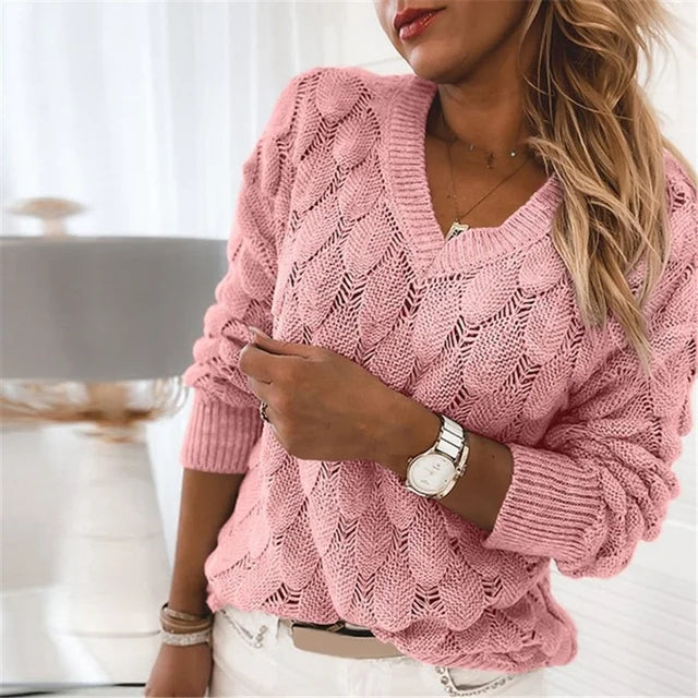Catherine™ Élégante Chemise en Coton à Col en V