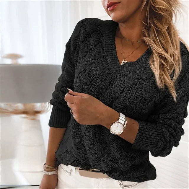 Catherine™ Élégante Chemise en Coton à Col en V