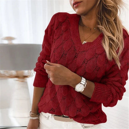 Catherine™ Élégante Chemise en Coton à Col en V