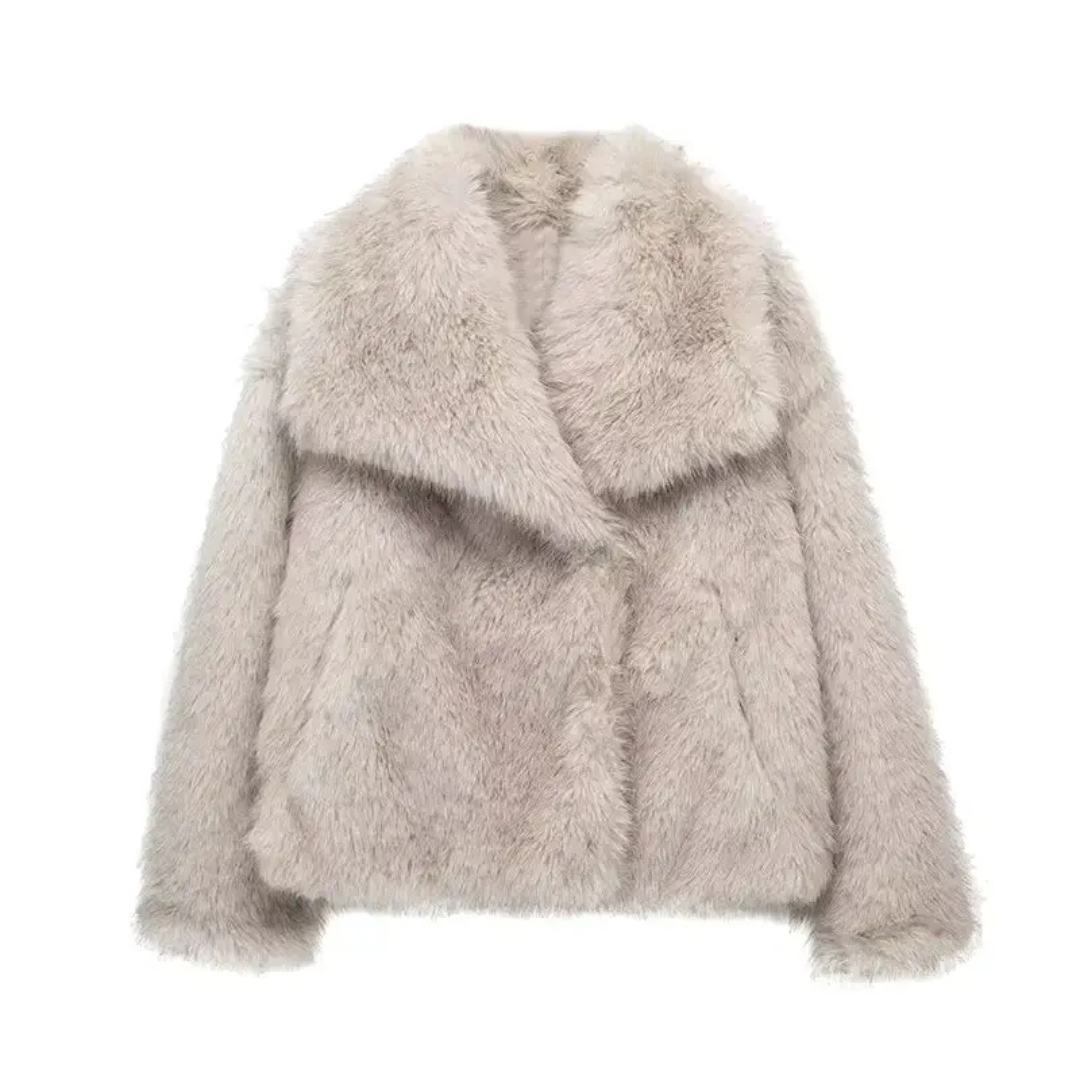 Berit™ Manteau en Fausse Fourrure