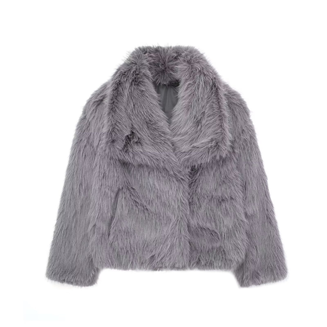Berit™ Manteau en Fausse Fourrure