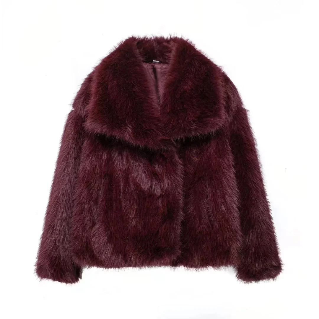 Berit™ Manteau en Fausse Fourrure