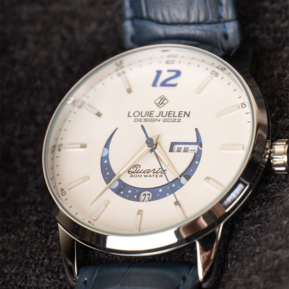 Prentice™ Élégante Montre avec Phase de Lune