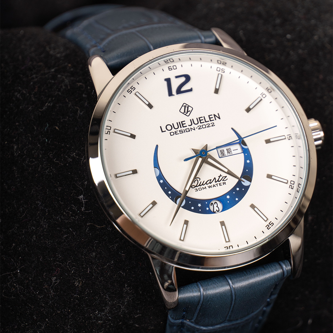 Prentice™ Élégante Montre avec Phase de Lune
