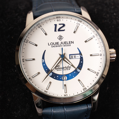 Prentice™ Élégante Montre avec Phase de Lune