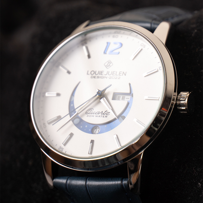 Prentice™ Élégante Montre avec Phase de Lune